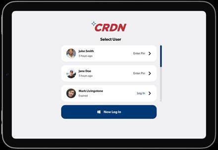 CRDN FSA sign-in screen for field crew members